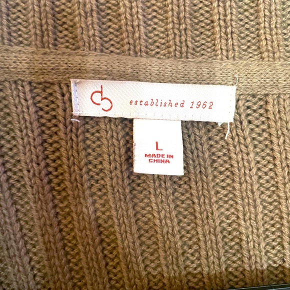 Dress Barn tan cardigan sweater - Picture 2 of 4